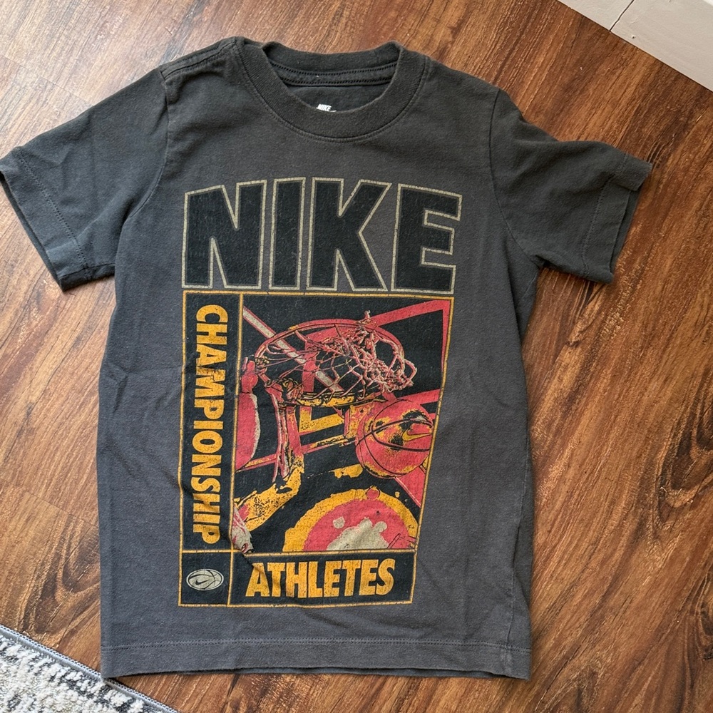 Nike Black and Red Graphic Tee